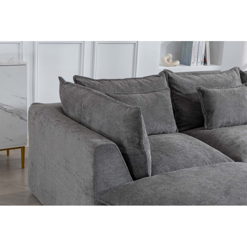 Canapé modulaire surdimensionné Boneless Cloud Couch avec assise très large et profonde pour un confort et une polyvalence ultimes