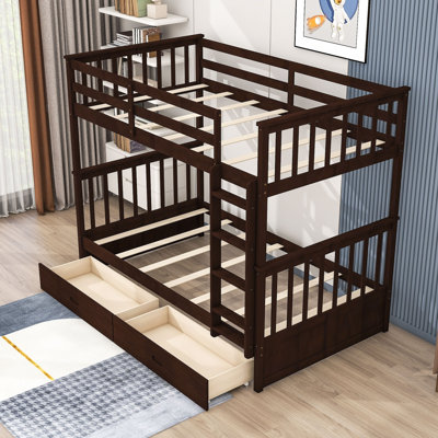 Guichard Twin over Twin 2 Drawer Standard Bunk Bed by Harriet Bee -  2CF01EB5489E459093A2A449FFFB42A9