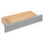 Lit de jour gris simple revêtu de velours doux, avec tiroirs, tablettes, armoires rabattables et table d'appoint - idéal pour les petits appartements-956220105