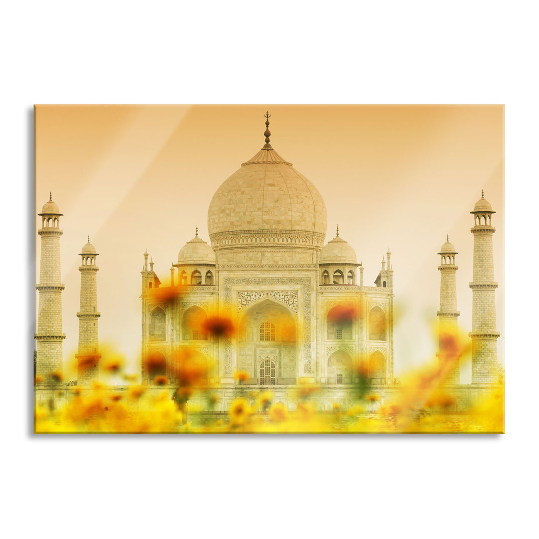 Glasbild Taj Mahal in Summer