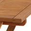 Square Solid Wood Outdoor with Umbrella Hole Bistro Table - 51.1 cm W 51.1 cm D