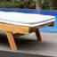 Chaise longue d'extérieur inclinable en bois massif Vutyo Armondo
