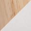 Banc en bois naturel et tissu crème
