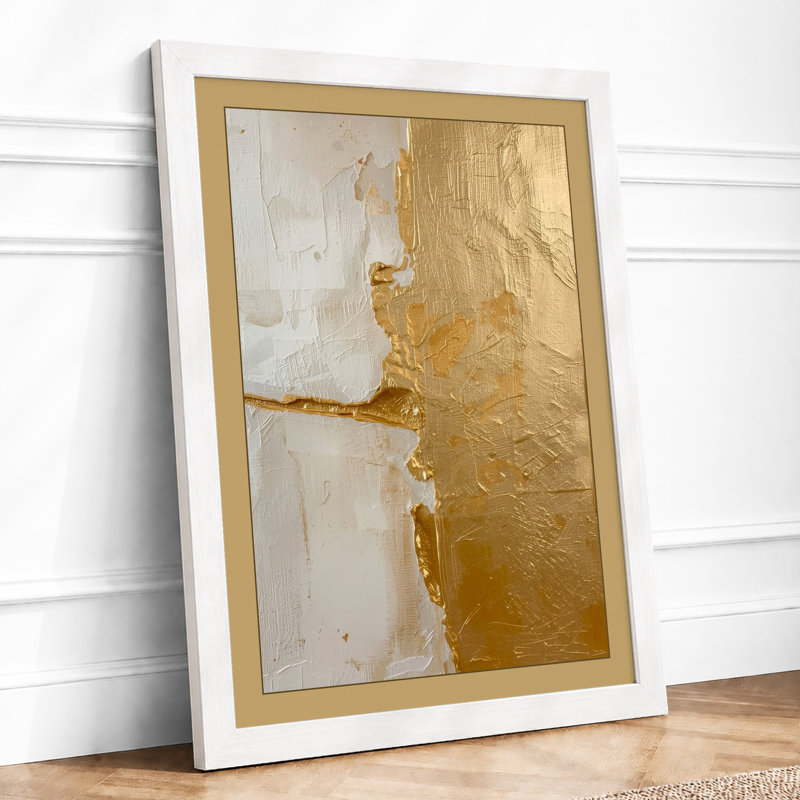 Weathered Surface Study Industrial - Framed Print, A1 - 84.1 x 59.4 cm, White