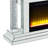 Jamonie Mirrored Fireplace with Bluetooth