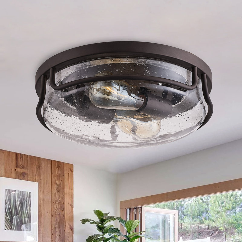 Lache Glass Flush Mount