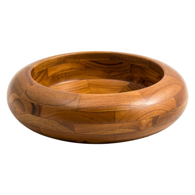 Belfry Bathroom Braedon 440mm L x 440mm W Brown Wood Circular Sink