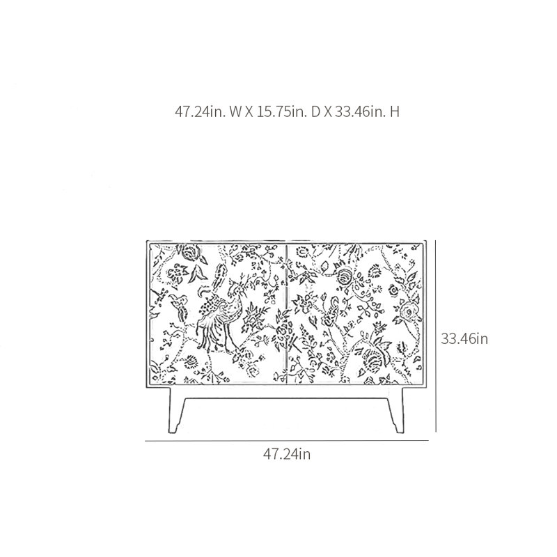 Retro Art Multifunctional Sideboard Cabinet