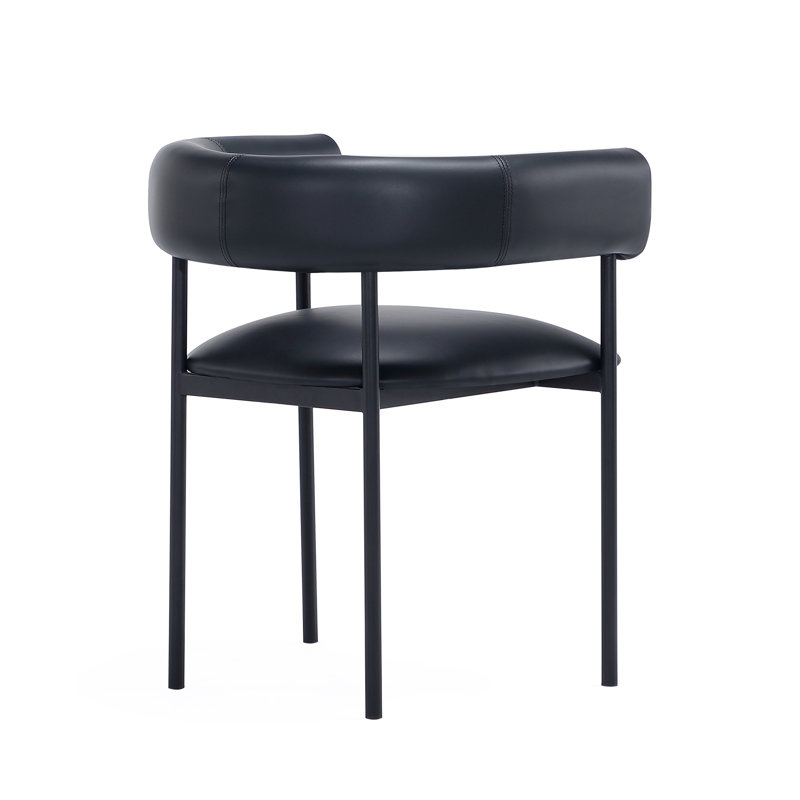 Chaise de salle à manger Onda, Noir