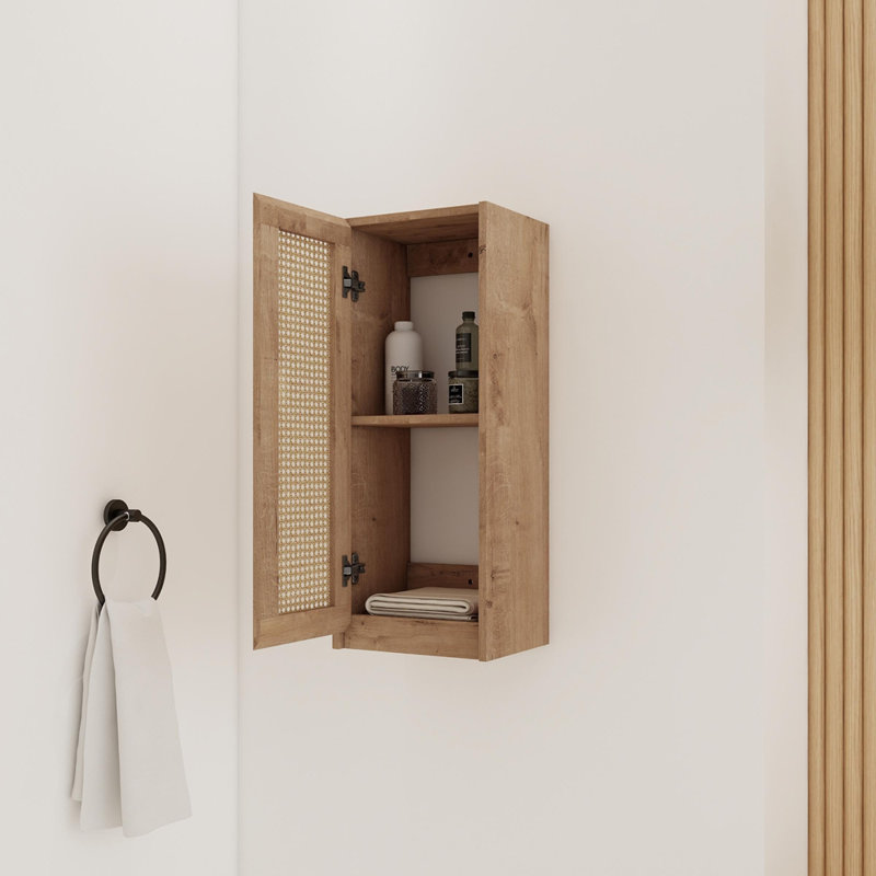 Armoire de salle de bain moderne avec rangement spacieux au bas et design flottant élégant pour une élégance organisée
