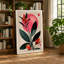 Geometric Botanical Study Mid-Century - Wrapped Canvas-1093758496-1093758497
