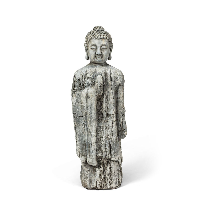 Statue de Bouddha debout Eddystone, H 20 po x l 10 po x P 4 po