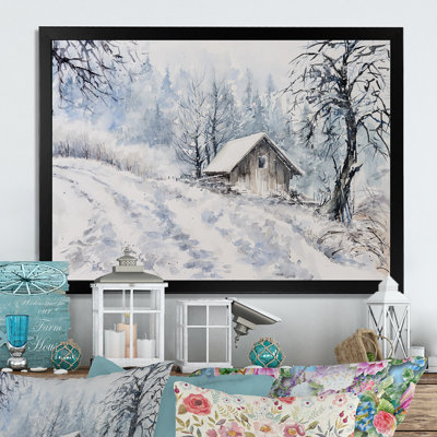 " Cottage House During Winter "