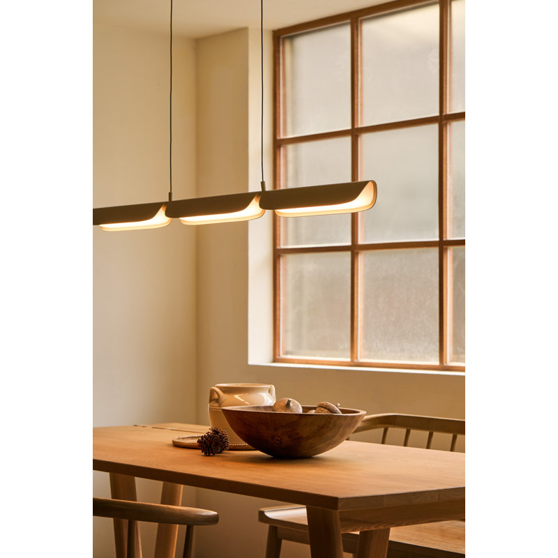 Eder 3 - Light LED Pendant, Oatmeal
