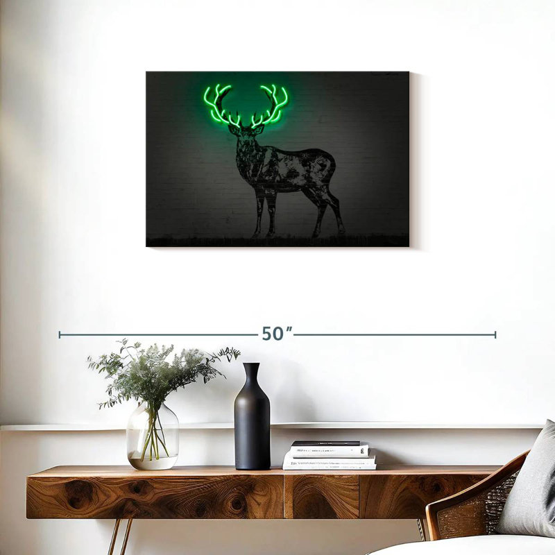 Cerf rougeoyant Brampt, H 20 po x l 30 po