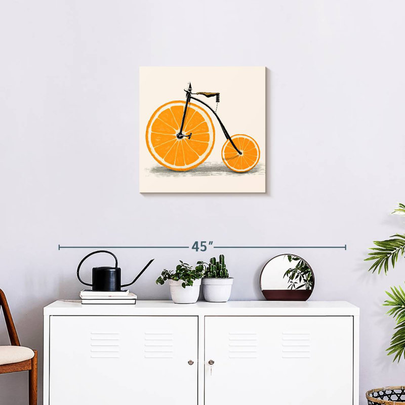 Mehar Clockwork Orange Bicycle, 20" H x 20" W