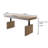 55.12" Modern Minimalist Cream-Colored Adjustable Multi-Function Desk with Wireless Charging