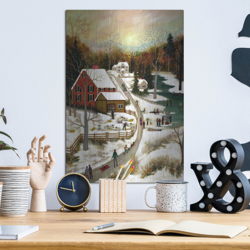  «March Twilight» par JL Munro, art mural en métal, 12 po x 16 po, H 16 po x l 12 po