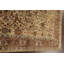 Tapis beige / brun en laine noué à la main de conception unique 5 pi 11 po x 9 pi 2 po New Age
