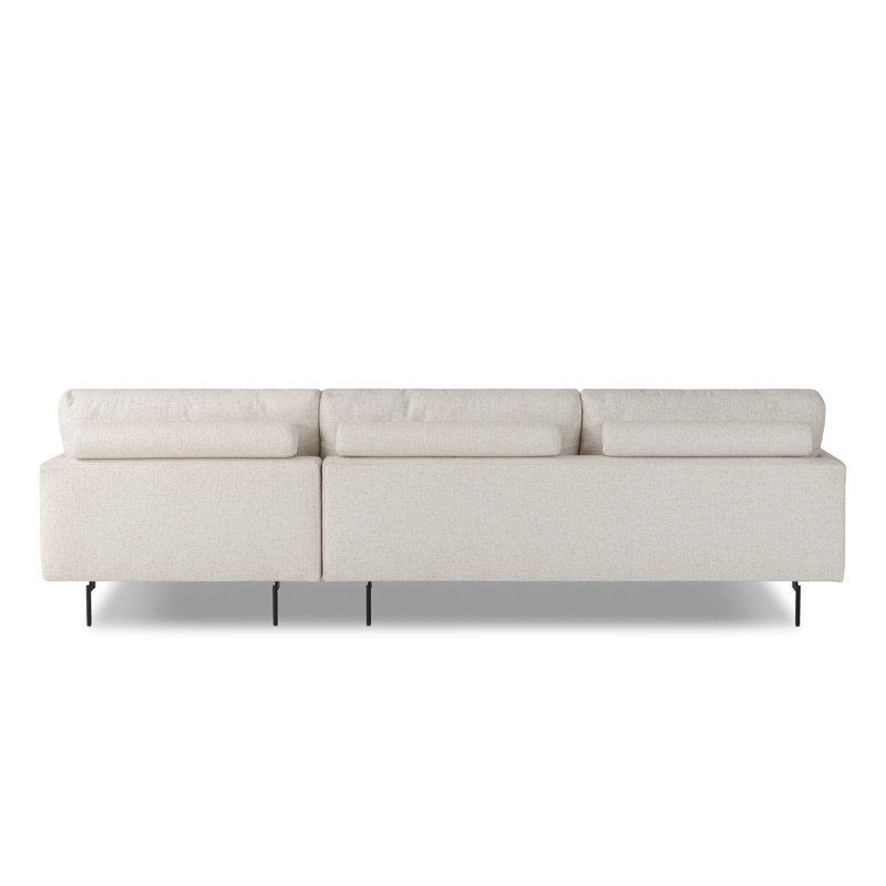 Melle 2Pc Sectional W/ LAFC-Omari Natural, Omari Natural Polyester Blend, Right Hand Facing