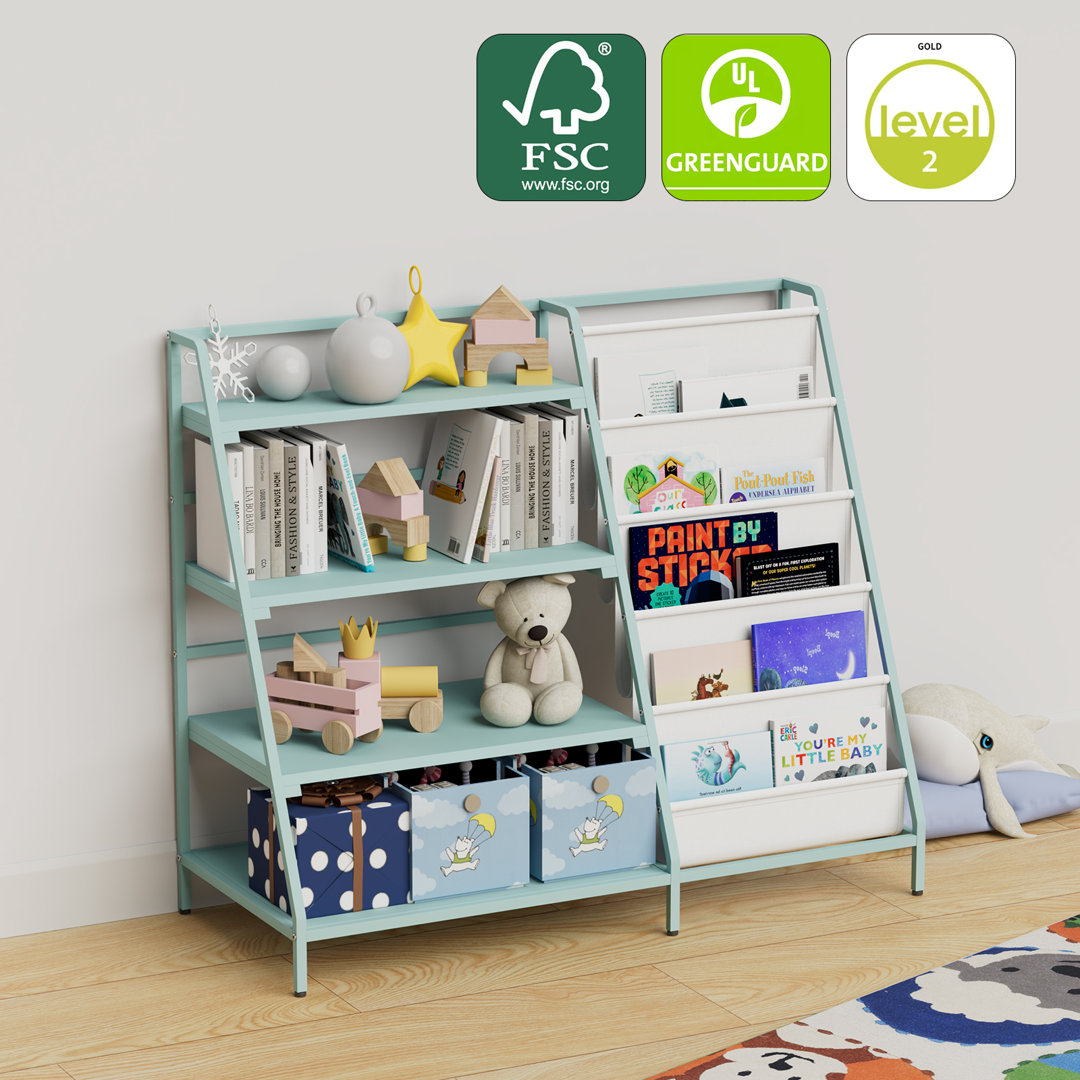 80cm H x 90cm W Metal Bookcase