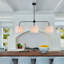 3-light Modern Chandelier Drum Chandelier Island Lights For Kitchen