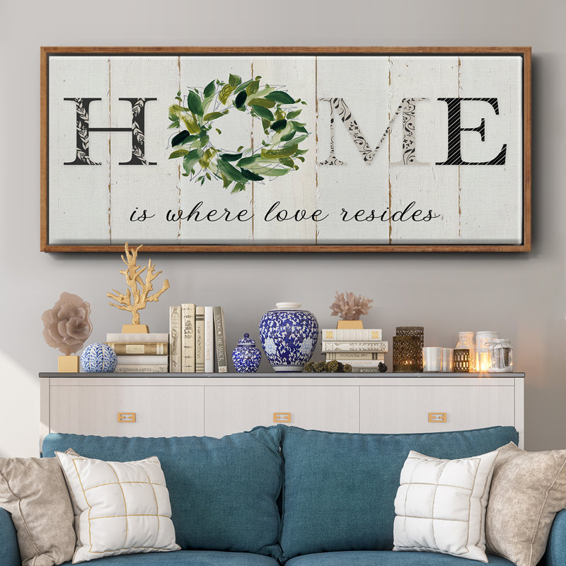 Love Resides- Framed Canvas