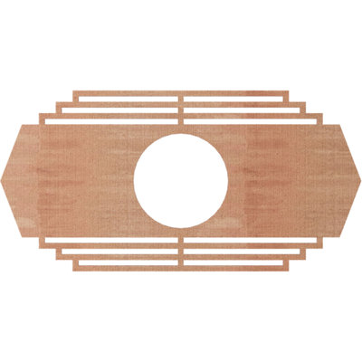 Médaillon de plafond en bois Chrysler