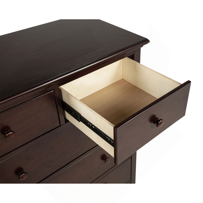 Commode de chambre à 6 tiroirs, Cappuccino