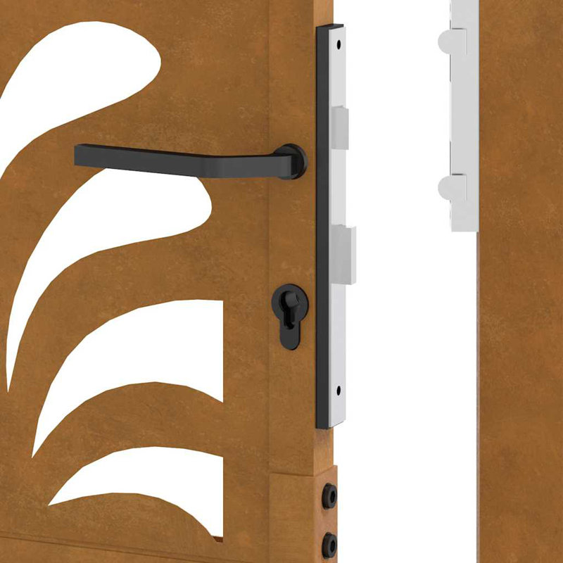 Steel Gate, Rusty, 155cm H x 105cm W
