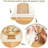Handmade Boho Placemats Set Of 6 - Natural Cotton Burlap And Water Straw Woven Combination Table Mats, Macrame Décor And Farmhouse Style Placemats, For Dining Table Kitchen