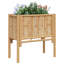 Raised Bed Bamboo Garden Planter Outdoor Modern Minimalist Box