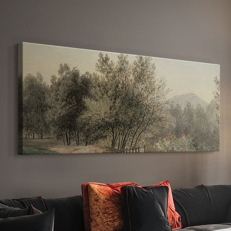 Série paysage - DLxxxix - Toile tendue avec châssis - Prêt à accrocher, H 12 po x l 30 po