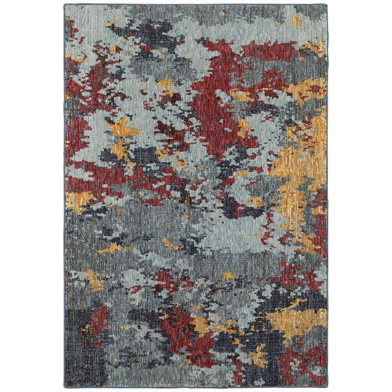 Knox Abstract Indoor Rug, Rectangle 5'3" x 7'3"