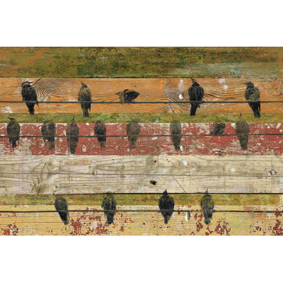 Oiseaux sur bois VI
