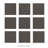 Quarry 6" x 6" Ceramic Wall & Floor Klinker Tile in Black