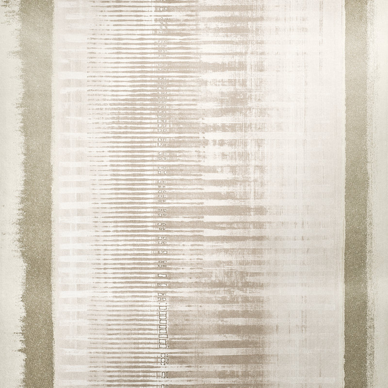 Adonea Hermes Smooth Metallic 33' L x 21" W Wallpaper Roll, Warm Gray