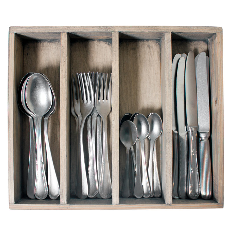 Aretha 24 Piece 18/10 Stainless Steel Cutlery Set, Service for 6