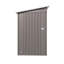 Remise durable en métal 4 x 9 pi, rangement extérieur moderne pour jardin et patio