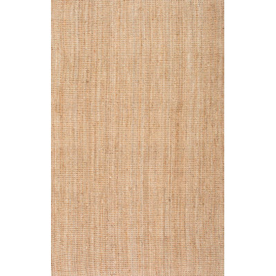 Solid Farmhouse Jute Area Rug