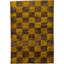 Tapis de zone en laine doré/brun 3 pi x 4 pi 10 po one-of-kind à la main noué la Nash
