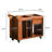 Modern Minimalist Caramel - Coloured Sofa Mobile Side Table