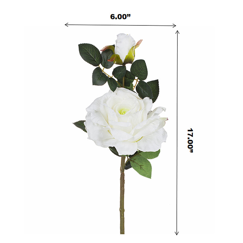 Fleurs et roses, Blanc