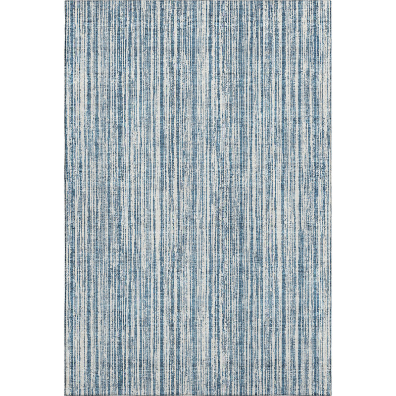 Premium Machine Washable Prisco Blue Rug, Rectangle 5' x 7'6"