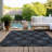Sharinda Washable Damask Indoor / Outdoor Rug-1652596619