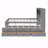 Full Platform Bed Frame, Trundle, Drawers, USB