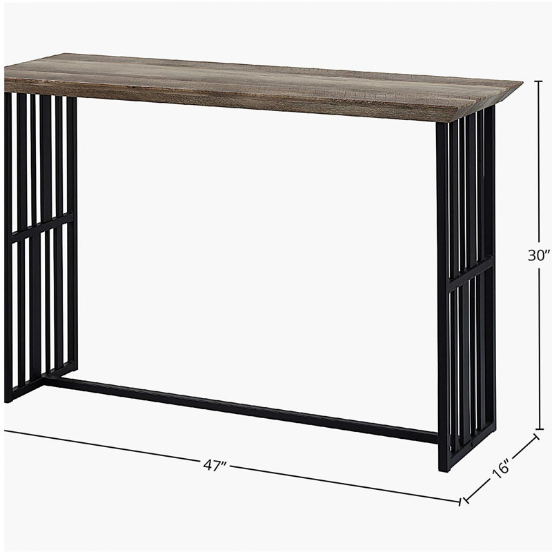 Table en chêne antique et canapé avec double piédestal