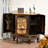 Picture Color Solid + Manufactured Wood Half-circle Console Table