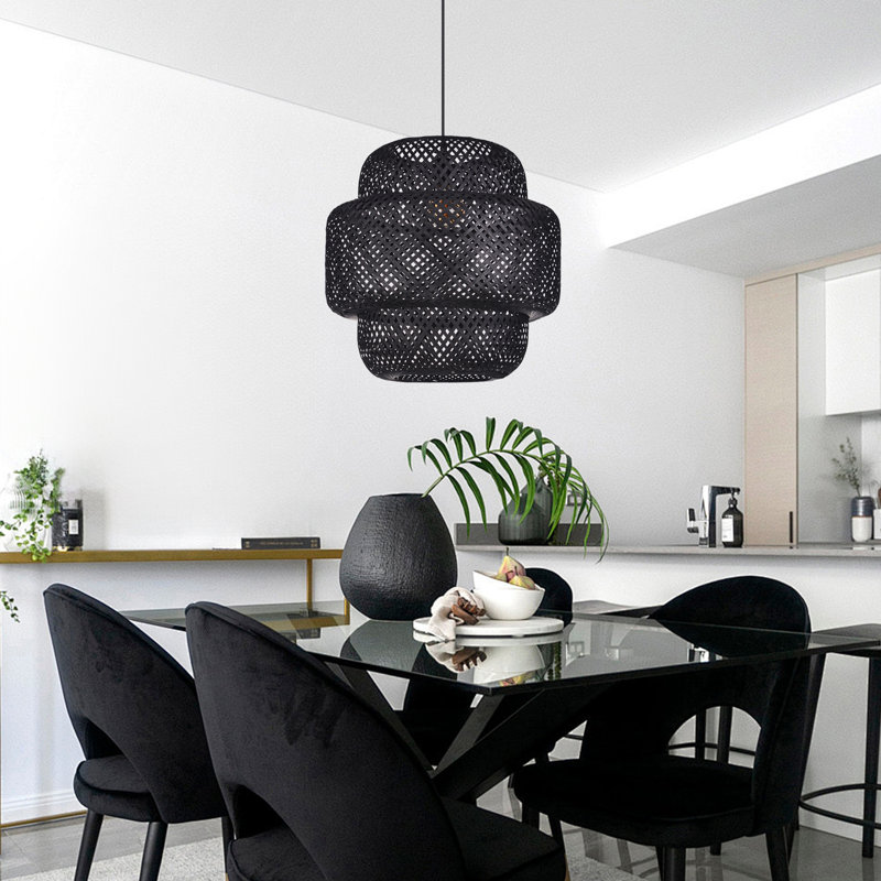Luminaire suspendu 1 lumière Haveman, H 17,72 po x l 17,72 po x P 17,72 po