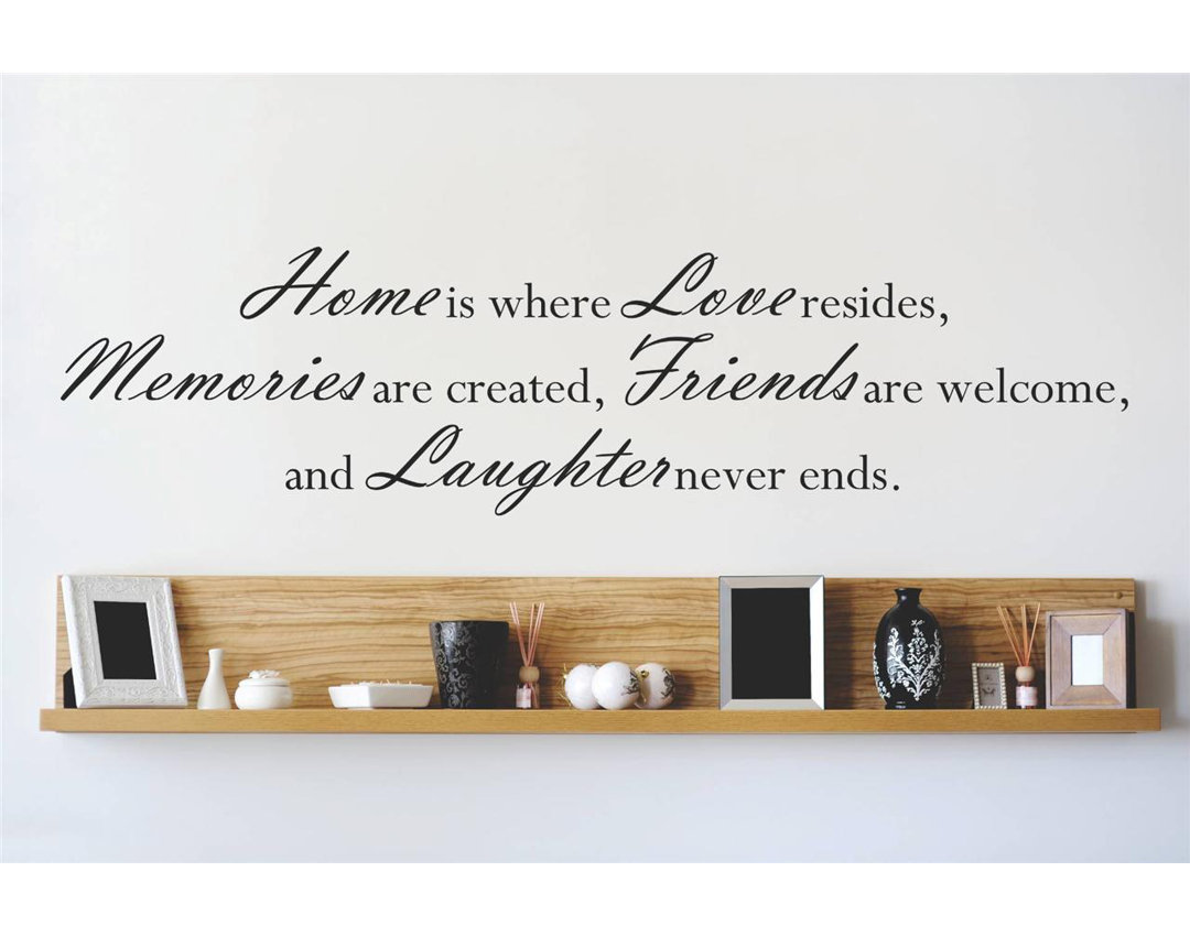 Text & Numbers Wall Decal Design With Vinyl 